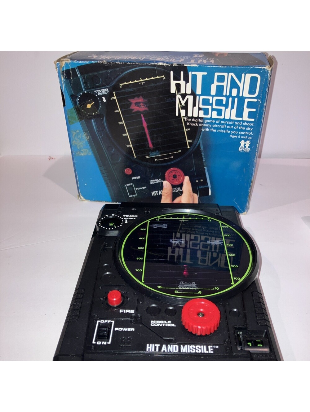 VTG 1978 Digital Hit and Missile Game W/Original Box 70s handheld Read